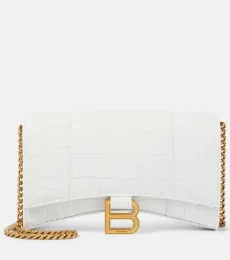 Cartera con cadena Hourglass de piel Cartera con cadena Hourglass de piel
