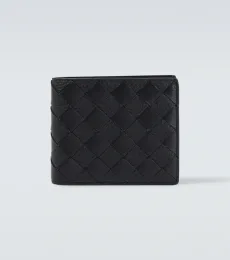 Cartera de piel con Intrecciato Cartera de piel con Intrecciato
