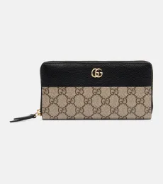 Cartera GG Marmont con piel Cartera GG Marmont con piel