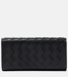 Cartera Large de piel Intrecciato Cartera Large de piel Intrecciato