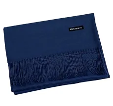 Cashmere Feel Soft Pashmina Style Scarf Shawl - Navy Blue - (88)(C9-GHNL) Cashmere Feel Soft Pashmina Style Scarf Shawl - Navy Blue - (88)(C9-GHNL)