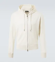 Cashmere zip-up hoodie