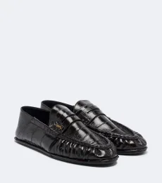 Cassandre croc-effect leather loafers Cassandre croc-effect leather loafers