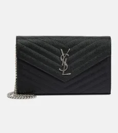 Cassandre matelasse leather wallet on chain Cassandre matelasse leather wallet on chain