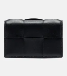 Cassette Intrecciato leather card case Cassette Intrecciato leather card case