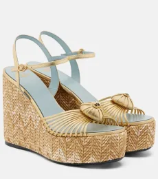 CÅur Royal leather espadrille wedges