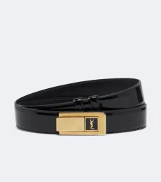 Ceinture Cassandre en cuir verni