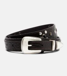 Ceinture en cuir à clous