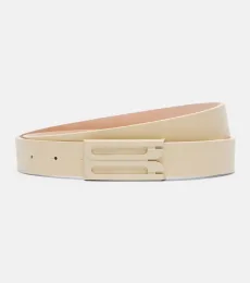 Ceinture en cuir à logo