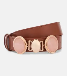 Ceinture Grange Rose Quartz en cuir à ornements