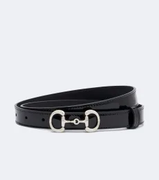 Ceinture Horsebit en cuir verni Ceinture Horsebit en cuir verni