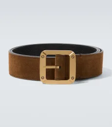 Ceinture réversible en cuir et daim Ceinture réversible en cuir et daim