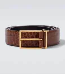Ceinture T Loop en cuir embossé Ceinture T Loop en cuir embossé
