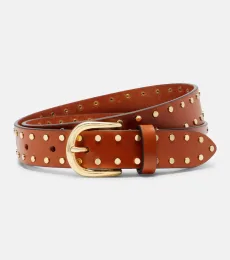 Ceinture Zap en cuir à clous