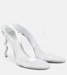 Celebrity crystal-embellished PVC sandals Celebrity crystal-embellished PVC sandals
