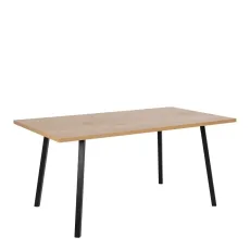 Cenny 160 cm Dining Table In Oak Black Cenny 160 cm Dining Table In Oak Black