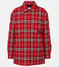 Chaqueta acolchada Burberry Check de lana Chaqueta acolchada Burberry Check de lana