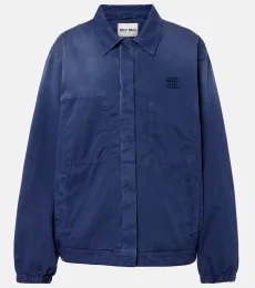 Chaqueta blouson de sarga de algodón Chaqueta blouson de sarga de algodón