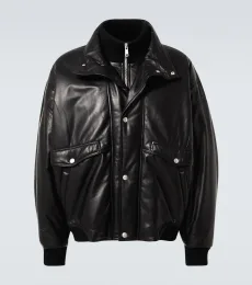 Chaqueta bomber de piel Chaqueta bomber de piel