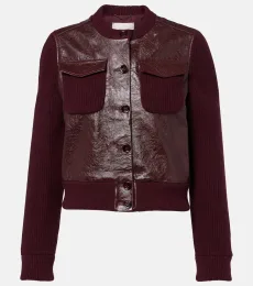 Chaqueta cropped It's A Match de piel Chaqueta cropped It's A Match de piel