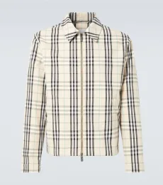 Chaqueta de algodón con Burberry Check Chaqueta de algodón con Burberry Check