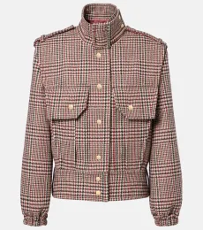 Chaqueta de lana virgen a cuadros Chaqueta de lana virgen a cuadros