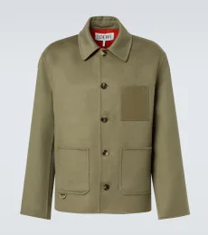 Chaqueta de lana y cachemir con anagrama Chaqueta de lana y cachemir con anagrama