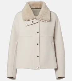 Chaqueta de lana y cachemir con borrego Chaqueta de lana y cachemir con borrego