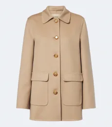 Chaqueta de lana y cachemir con VLogo Chaqueta de lana y cachemir con VLogo
