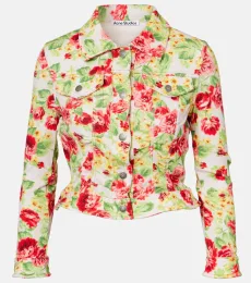 Chaqueta Ojalva de denim floral Chaqueta Ojalva de denim floral