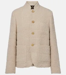 Chaqueta Spagna Mini SB de bouclé en mezcla de alpaca Chaqueta Spagna Mini SB de bouclé en mezcla de alpaca