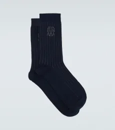 Chaussettes en coton à logo Chaussettes en coton à logo