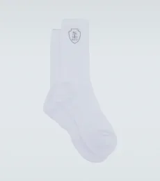 Chaussettes en coton mélangé à logo Chaussettes en coton mélangé à logo