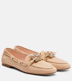 Chaussures bateau Boat Strass en daim à ornements