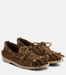 Chaussures bateau Cruise en daim à perles