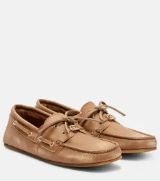 Chaussures bateau GG en cuir