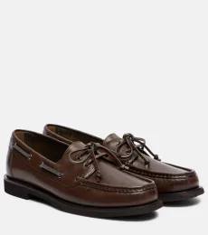 Chaussures bateau Monili en cuir