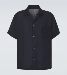 Chemise de bowling en lin Chemise de bowling en lin