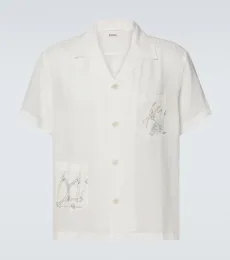 Chemise de bowling Skiers en lin Chemise de bowling Skiers en lin