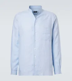 Chemise en chambray de lin Chemise en chambray de lin