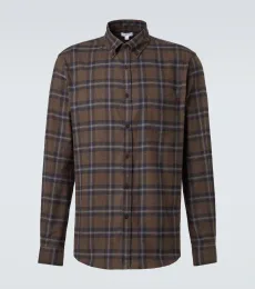 Chemise en coton à carreaux
