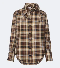 Chemise en coton à carreaux