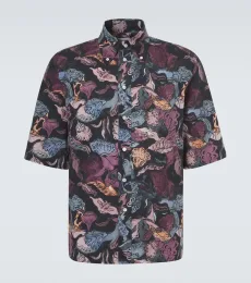 Chemise en coton à fleurs