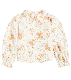 Chemise en coton à fleurs