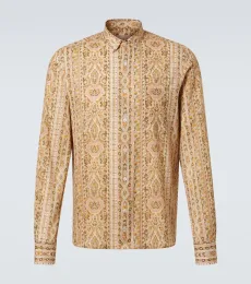 Chemise en coton à imprimé paisley