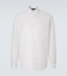 Chemise en coton à rayures