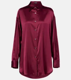 Chemise en satin de soie Chemise en satin de soie