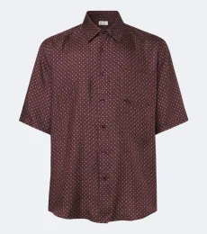Chemise en soie à imprimé
