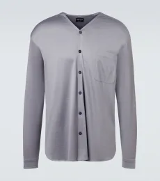 Chemise en soie et coton