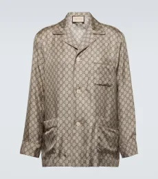 Chemise GG en soie Chemise GG en soie